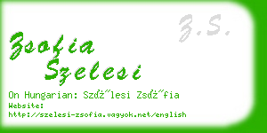 zsofia szelesi business card